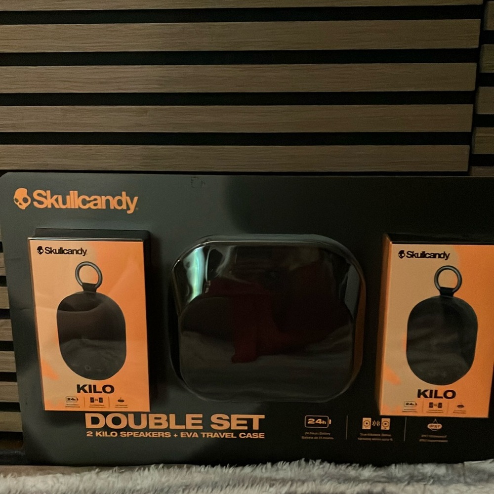 Skullcandy Kilo Speaker Set with Travel Case with Great Reviews Almost 5 Stars!